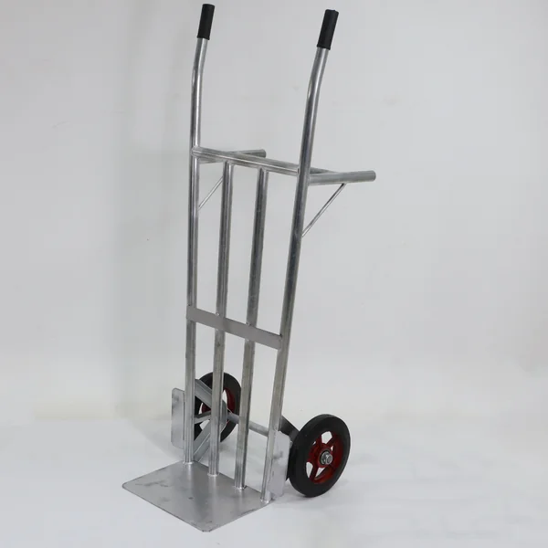 รถเข็นเหล็ก รถเข็นของ 2 ล้อ ล้อยางกระทะเหล็ก 10 นิ้ว 49x55x139 CM สีเงิน รถเข็นเหล็ก รถเข็นของ 2 ล้อ ล้อยางกระทะเหล็ก 10 นิ้ว 49x55x139 CM สีเงิน