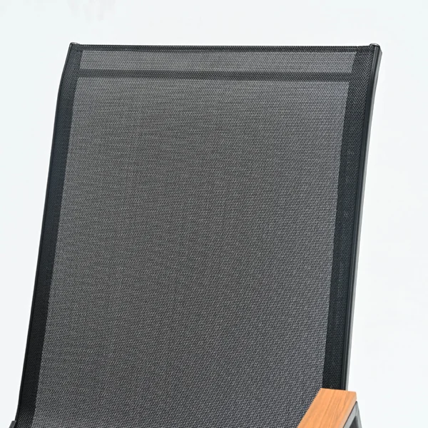 เก้าอี้สนาม ผ้า Textilene ขนาด 54x66x91 cm รุ่น ที่พักแขนไม้ สีดำ TC-G092W image 8 เก้าอี้สนาม ผ้า Textilene ขนาด 54x66x91 cm รุ่น ที่พักแขนไม้ สีดำ TC-G092W image 8