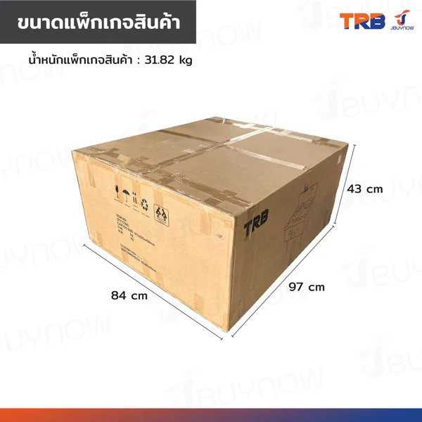 เตาแก๊สหัวเดี่ยว แรงดันสูง เตาอุตสาหกรรม อ่างน้ำ+ก๊อก 95x80x85 ซม. TRB image 8