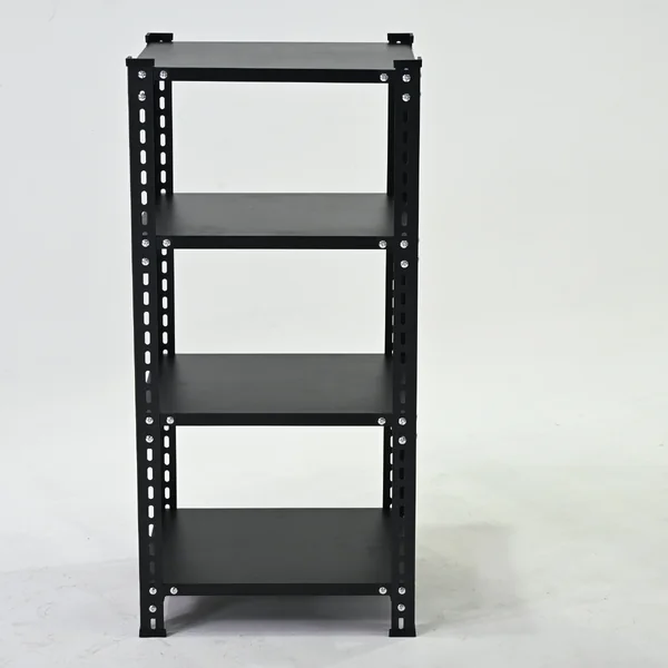 ชั้นวางของเหล็ก 4 ชั้น ชั้นวางอเนกประสงค์ 35x42x88 cm สีดำ CR-354288-4 image 2