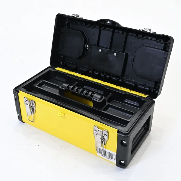 กล่องเครื่องมือเหล็ก 17 นิ้ว แบบมีถาดรองด้านใน 19x40x18 cm สีเหลือง-ดำ image 13