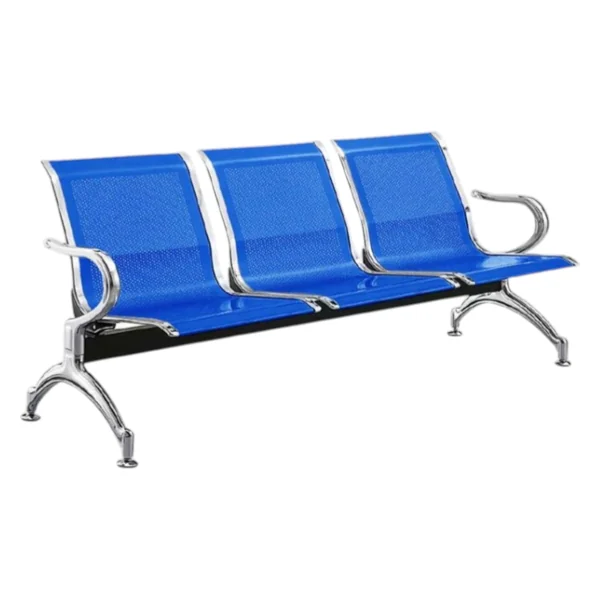 เก้าอี้พักคอย 3 ที่นั่ง เหล็กทั้งตัว 60x177x75 cm สีฟ้า เก้าอี้พักคอย 3 ที่นั่ง เหล็กทั้งตัว 60x177x75 cm สีฟ้า