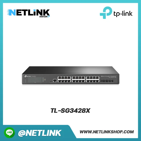 TP-LINK TL-SG3428X | 24-Port 4 SFP+ L2+ Managed Switch with