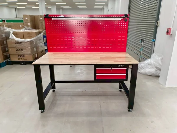 โต๊ะทำงานช่าง พร้อมแผงแขวนเครื่องมือ รุ่น 2 ลิ้นชัก 75x150x152 cm GZT-002 image 2
