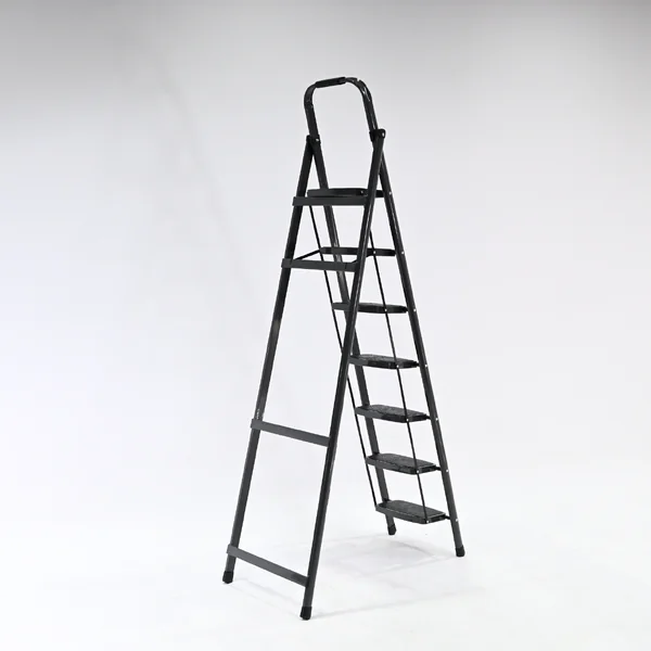 บันไดเหล็ก 7 ขั้น มีราวจับ รับน้ำหนักได้ 150 KG สีเทา XD-7 image 8