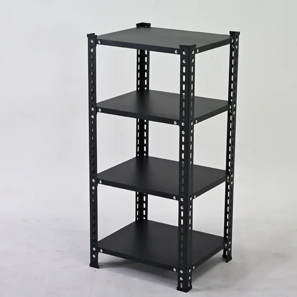 ชั้นวางของเหล็ก 4 ชั้น ชั้นวางอเนกประสงค์ 35x42x88 cm สีดำ CR-354288-4