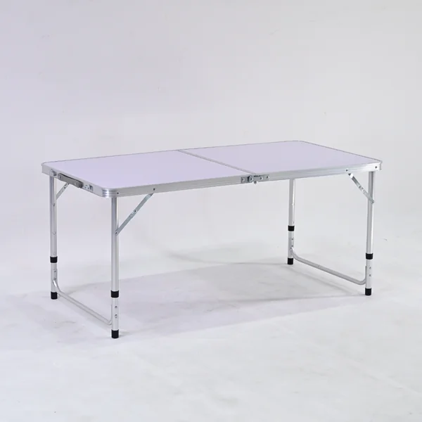 โต๊ะสนามพับได้อลูมิเนียม ปรับความสูงได้ 3 ระดับ 60x120x70 cm สีขาว TC-R1260 โต๊ะสนามพับได้อลูมิเนียม ปรับความสูงได้ 3 ระดับ 60x120x70 cm สีขาว TC-R1260