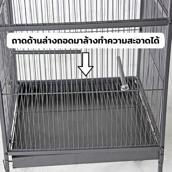 กรงสัตว์เลี้ยง เหล็ก มีล้อ เคลื่อนที่ได้ 54x54x146 ซม. CT-008 image 2 กรงสัตว์เลี้ยง เหล็ก มีล้อ เคลื่อนที่ได้ 54x54x146 ซม. CT-008 image 2