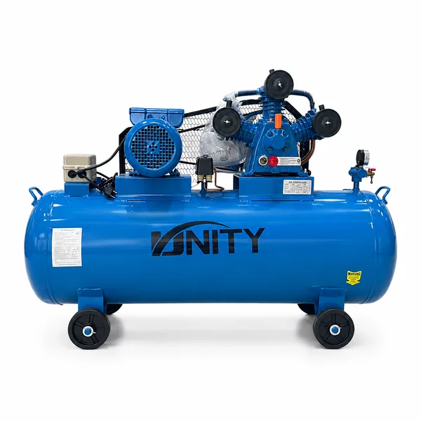 Unity ปั๊มลม 350 ลิตร 4แรงม้า 3สูบ หัวเหลี่ยม สีฟ้า UN-350L Unity ปั๊มลม 350 ลิตร 4แรงม้า 3สูบ หัวเหลี่ยม สีฟ้า UN-350L