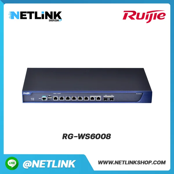 Access Controller Ruijie/Reyee รุ่น RG-WS6008 | High-Performance Wireless Access Controller Access Controller Ruijie/Reyee รุ่น RG-WS6008 | High-Performance Wireless Access Controller