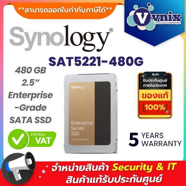 SNV3410-400G Synology M.2 2280 NVMe SSD By Vnix Group - กล้อง
