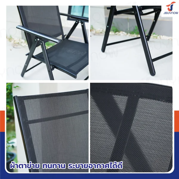 เก้าอี้สนาม พับเก็บได้ 56x60x100 ซม. รับน้ำหนักได้ 125 KG สีดำ JBUYNOW YLFC-032 image 5 เก้าอี้สนาม พับเก็บได้ 56x60x100 ซม. รับน้ำหนักได้ 125 KG สีดำ JBUYNOW YLFC-032 image 5