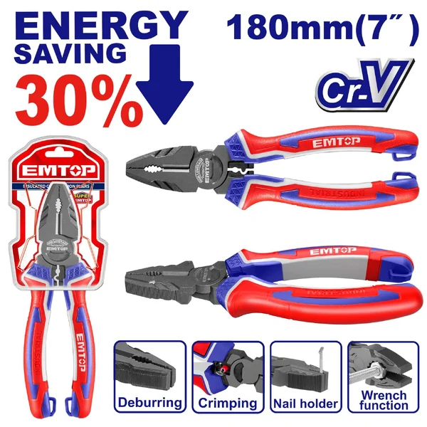 คีมปากจิ้งจกงานหนัก 7 นิ้ว EPLRC0721