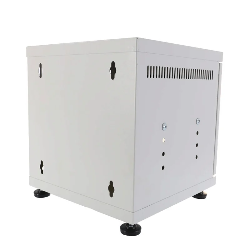 19" GERMANY Mini Steel Box Rack W/Shelf, Gray (40x40x40cm) ความสูงการใช้งาน 30 cm.